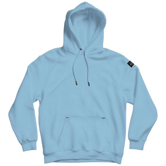 CLOMOD Felpa con cappuccio "Blank" - Lagoon Blue