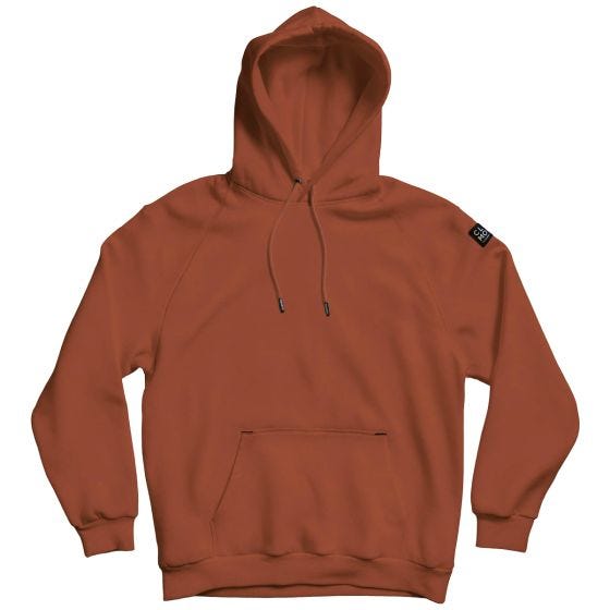 CLOMOD Felpa con cappuccio "Blank" - Maroon Red