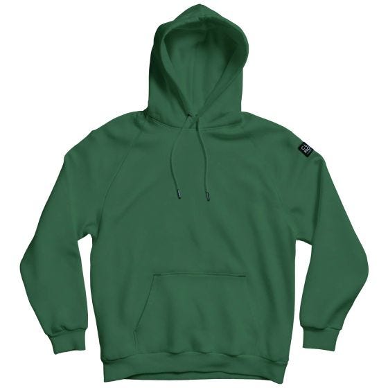 CLOMOD Felpa con cappuccio "Blank" - SpringBok Green