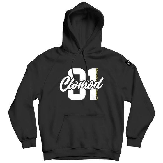 CLOMOD Felpa con cappuccio "One" - Nero