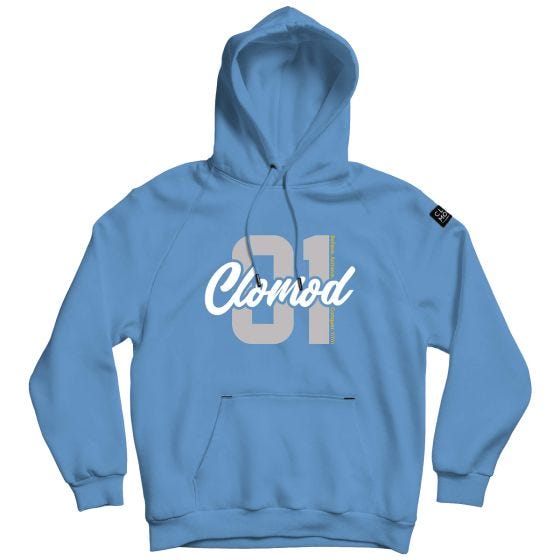 CLOMOD Felpa con cappuccio "One" - Dawn Blue