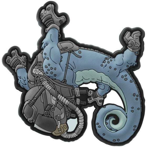 Patchlab patch Halo Chameleon in blu/nero