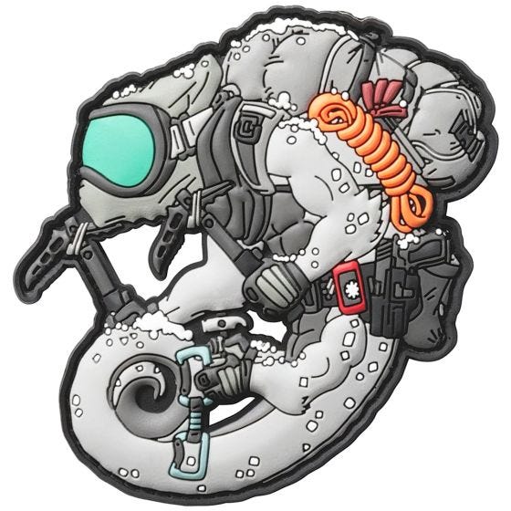 Patchlab patch Arctic Chameleon in bianco