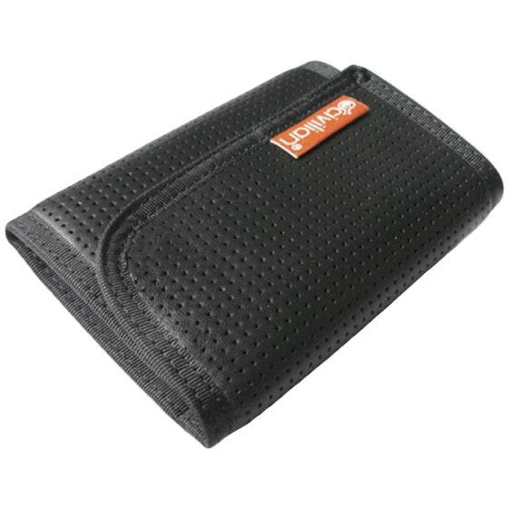 Civilian portafoglio in pelle a tre facciate Tactical con clip in nero