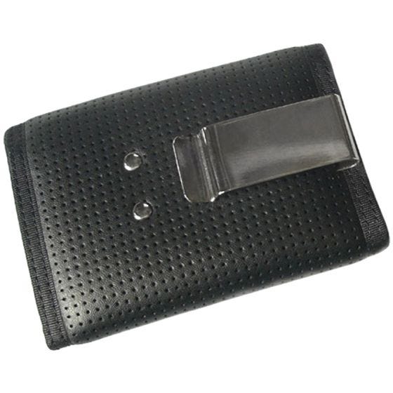 Civilian portafoglio in pelle a tre facciate Tactical con clip in nero