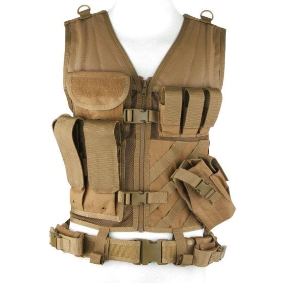Condor gilet Crossdraw in Coyote Brown