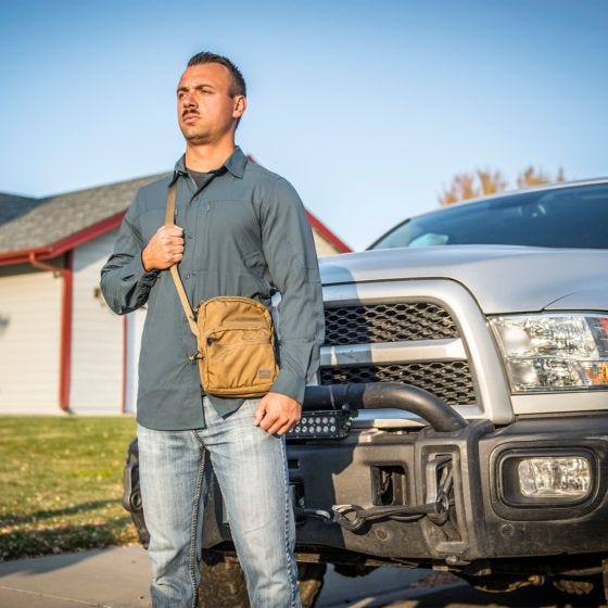 Helikon Borsa a tracolla EDC compatto - Coyote