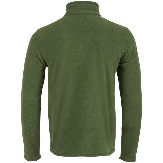 Highlander maglia Ember in pile verde oliva
