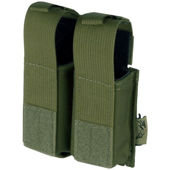 Flyye custodia doppia portacaricatore 9 mm con attacco MOLLE ver. HP in Olive Drab