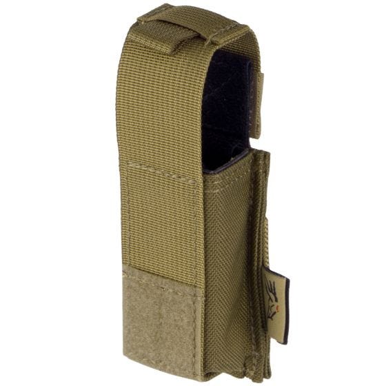 Flyye custodia singola portacaricatore pistola 9mm con attacco MOLLE Ver. HP in Coyote Brown