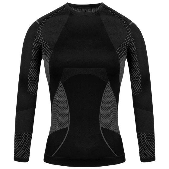 Alpinus Canottiera a maniche lunghe Active Longsleeve - Nero / Grey