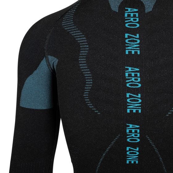 Alpinus Canottiera a maniche lunghe Active Longsleeve - Nero / Blu