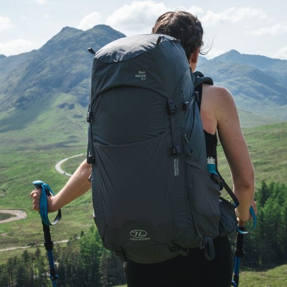 Highlander Zaino Da donna Ben Nevis 65L - Petrol