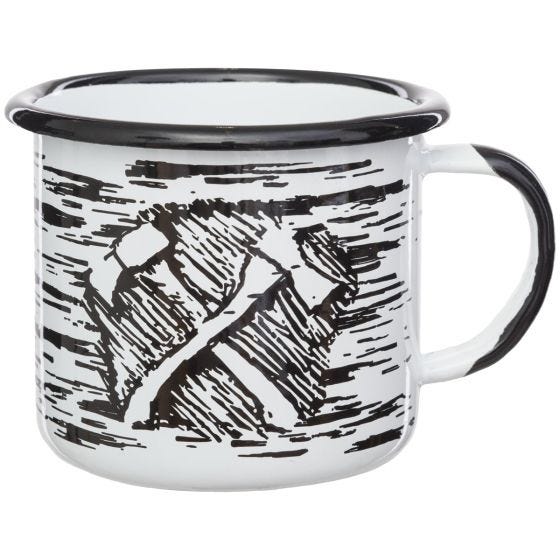 Helikon Tazza Axe Enamel 350ml - bianco