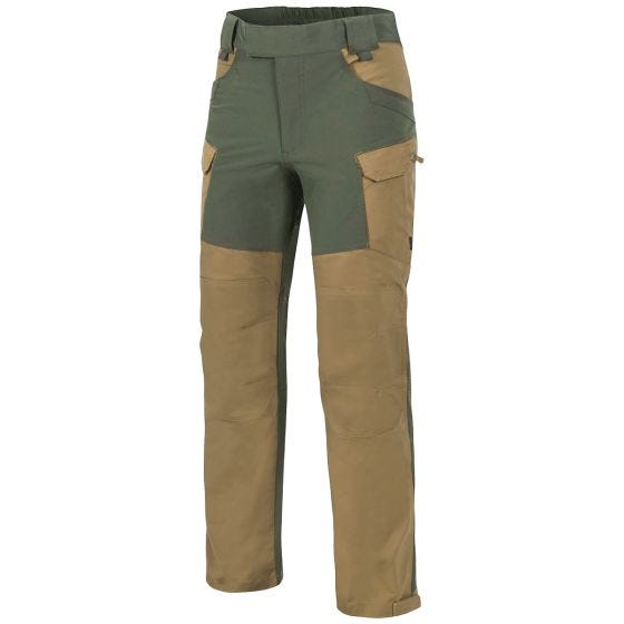 Helikon pantaloni Outback Hybrid in DuraCanvas Coyote/Taiga Green