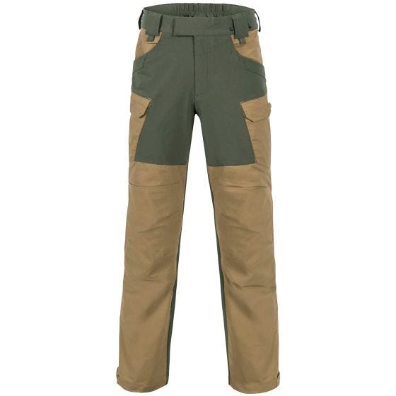 Helikon pantaloni Outback Hybrid in DuraCanvas Coyote/Taiga Green