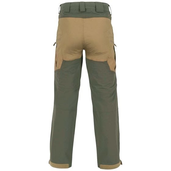 Helikon pantaloni Outback Hybrid in DuraCanvas Coyote/Taiga Green