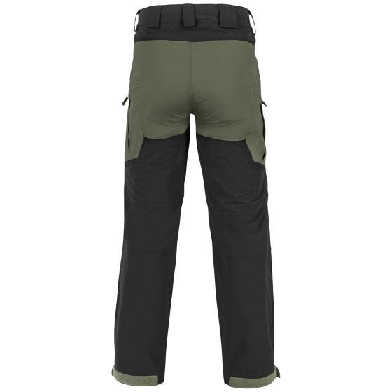 Helikon pantaloni Outback Hybrid in DuraCanvas in Taiga Green/nero