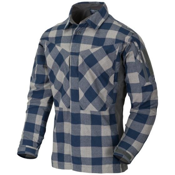 Helikon camicia MBDU in flanella Slate Blue Checkered