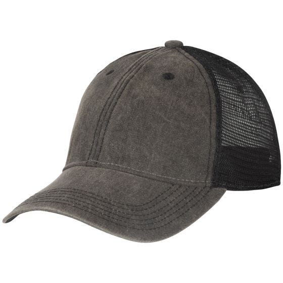 Helikon Berretto Plain Trucker - Dirty Washed Black / Black A