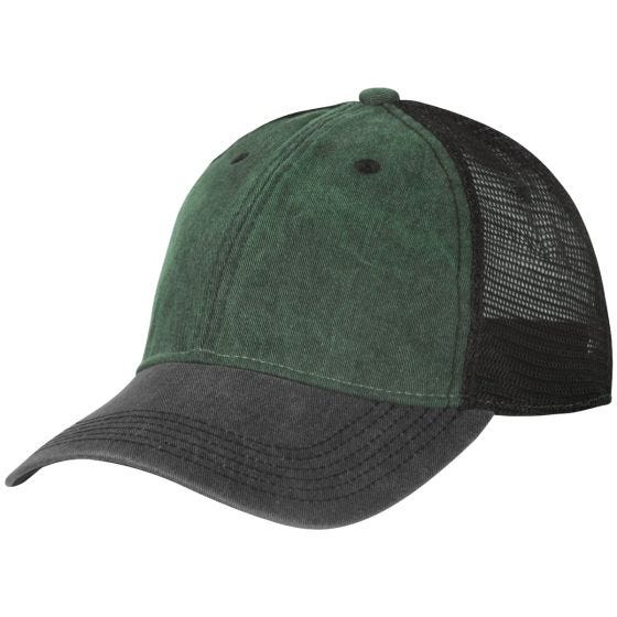 Helikon Berretto Plain Trucker - Washed Dark Green / Washed Black C