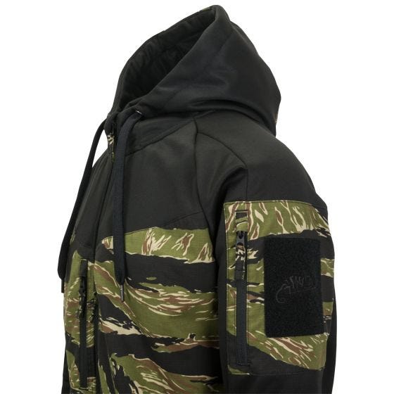 Helikon Felpa con cappuccio con zip Rogue - Nero / Tiger Stripe