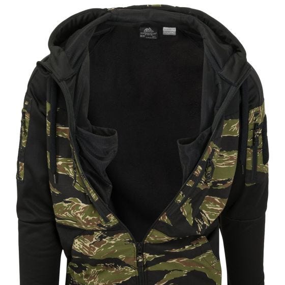 Helikon Felpa con cappuccio con zip Rogue - Nero / Tiger Stripe