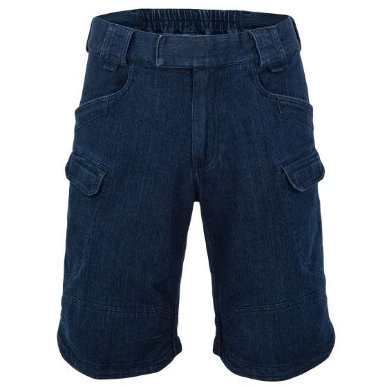 Helikon Pantaloni corti Urban Tactical 11" Denim Stretch - Marine Blue