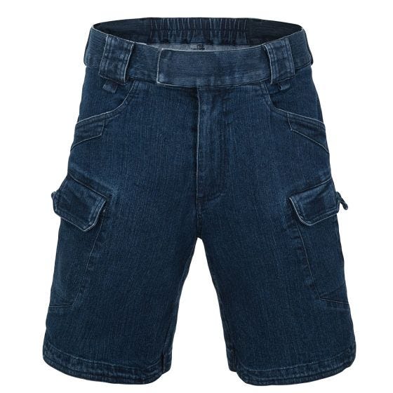 Helikon Pantaloni corti Urban Tactical 8.5" Denim Stretch - Marine Blue
