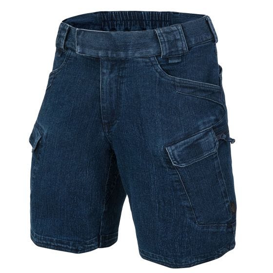 Helikon Pantaloni corti Urban Tactical 8.5" Denim Stretch - Marine Blue
