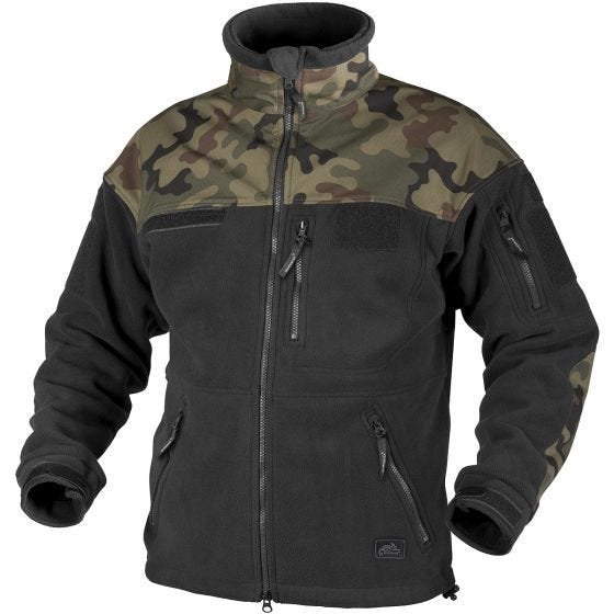 Helikon felpa in pile Infantry Duty in nero / Woodland polacco
