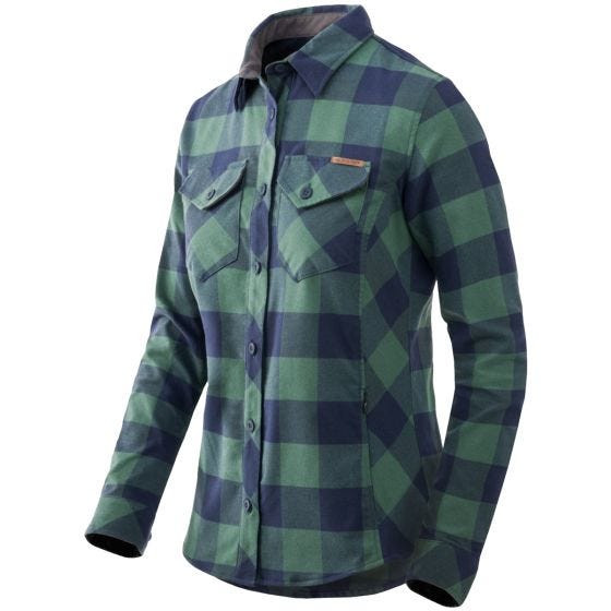 Helikon Camicia Marigold da donna - Moss Green Checkered