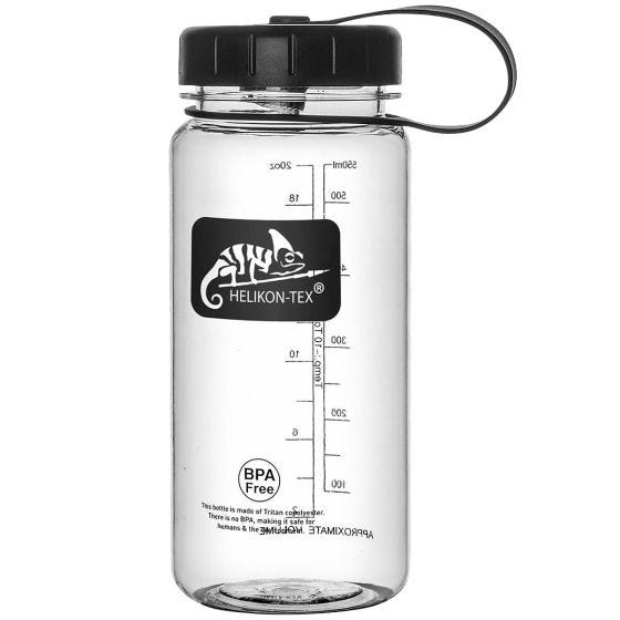 Helikon bottiglia in Tritan da 550ml ad apertura ampia in chiaro