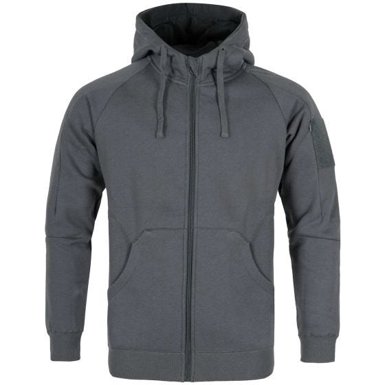 Helikon felpa con cappuccio Urban Tactical Lite con zip a lunghezza intera in grigio