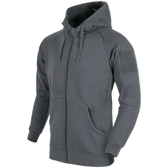 Helikon felpa con cappuccio Urban Tactical Lite con zip a lunghezza intera in grigio