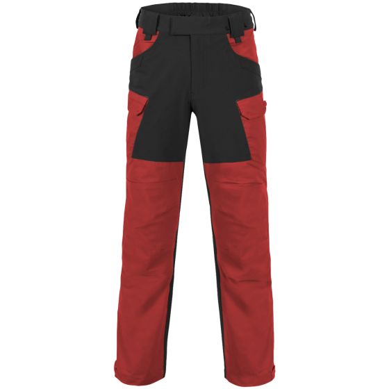 Helikon pantaloni Outback Hybrid in DuraCanvas in Crimson Sky / nero