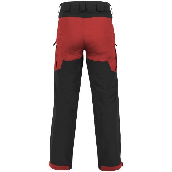 Helikon pantaloni Outback Hybrid in DuraCanvas in Crimson Sky / nero