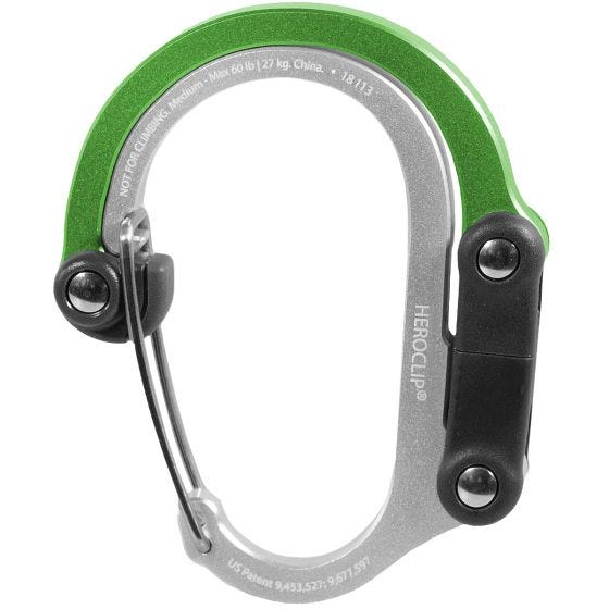 Heroclip Moschettone Medium Gear - Green Machine