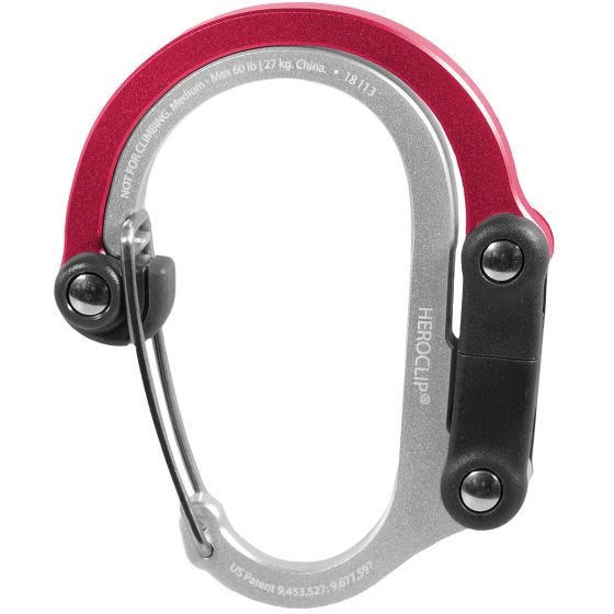 Heroclip Moschettone Medium Gear - Hot Rod Red