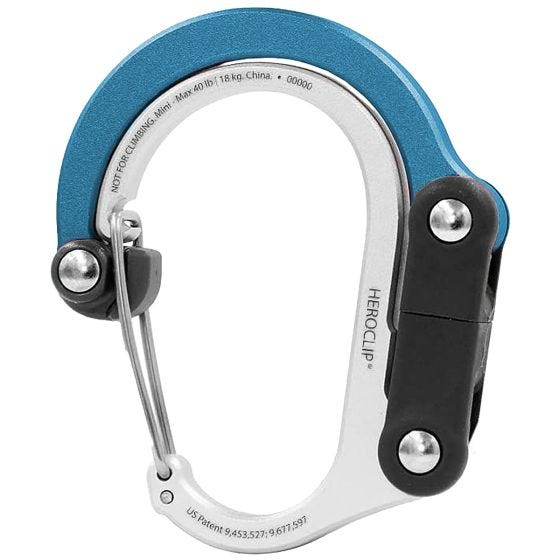 Heroclip Moschettone Mini Gear - Blue Steel