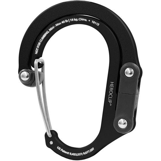 Heroclip Moschettone Mini Gear - Stealth Black