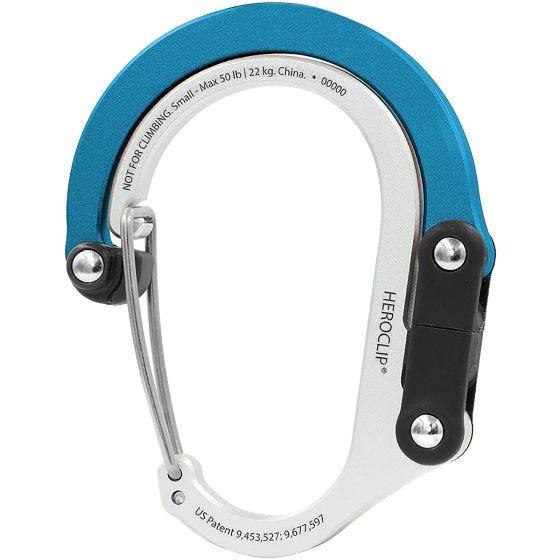 Heroclip Moschettone Small Gear - Blue Steel