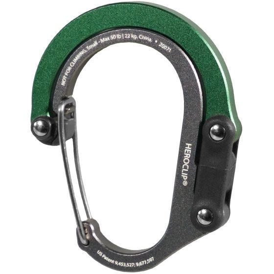 Heroclip Moschettone Small Gear - Forest Green