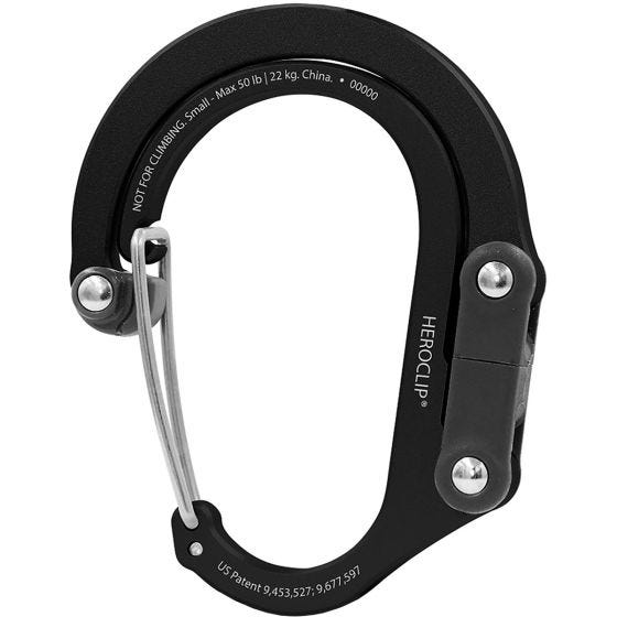 Heroclip Moschettone Small Gear - Stealth Black