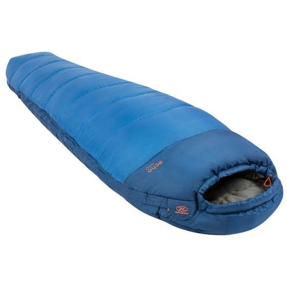 Highlander Sacco a pelo mummia Echo 400 - blu