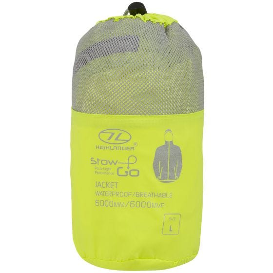 Highlander Giacca comprimibile Stow & Go - giallo