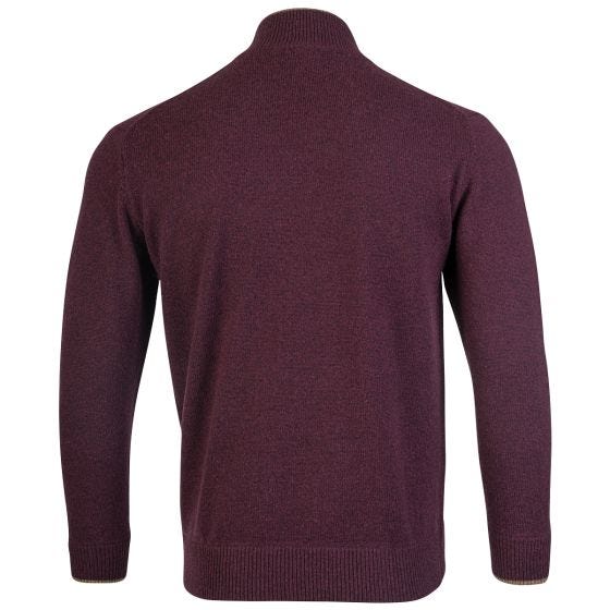 Jack Pyke Maglione con zip sul collo Ashcombe - Plum