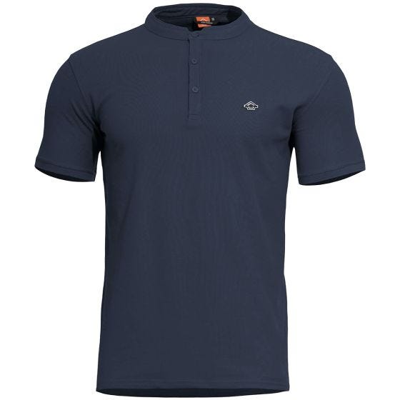 Pentagon T-Shirt Levantes Henley in Navy Blue