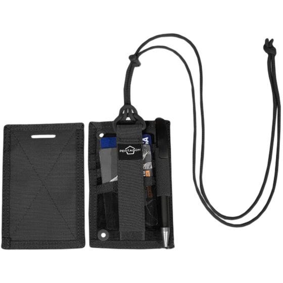 Pentagon Portafoglio ID Card Holder - Nero
