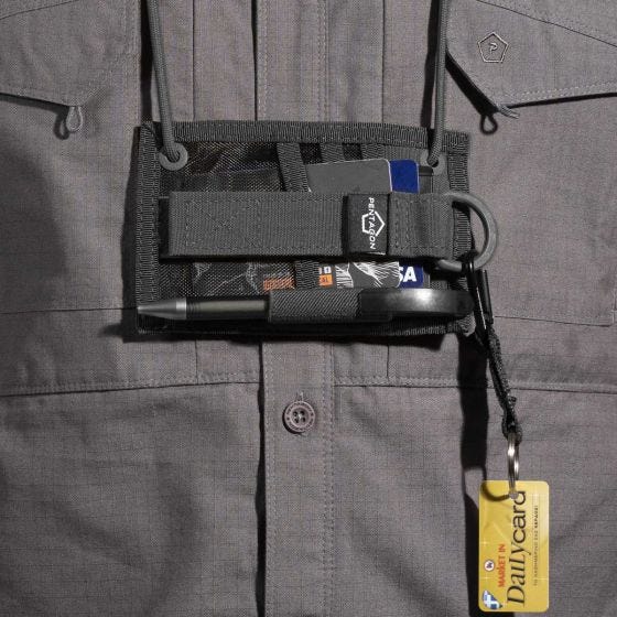 Pentagon Portafoglio ID Card Holder - Nero